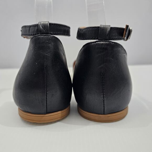 NEW Miz Mooz Kendria Sandal Womens EU 41 Black Leather Ankle Strap Open Toe Flat - Picture 9 of 13
